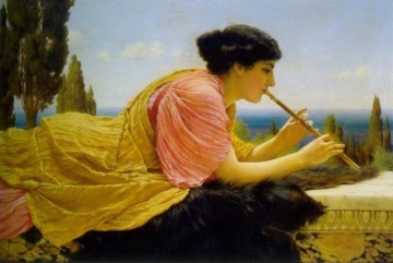 メロディー 1904年 新古典主義の女性 ジョン・ウィリアム・ゴッドワード Oil Paintings